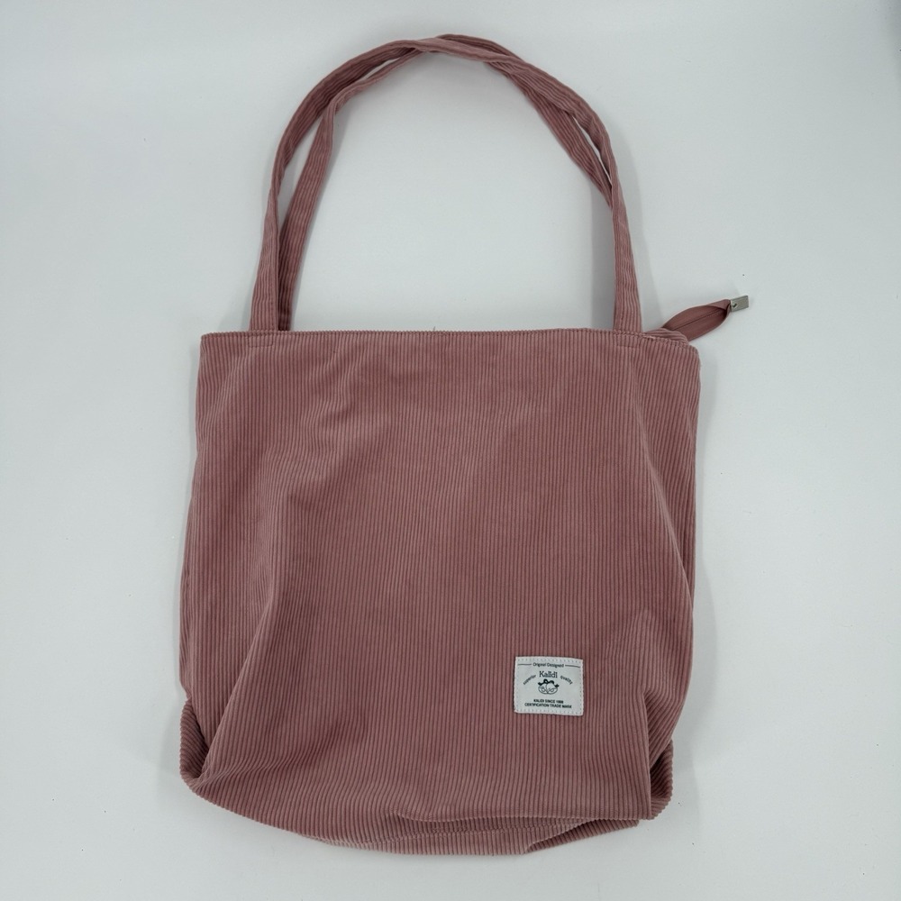 KALIDI Women Corduroy Tote Bag Casual Tote's Handbag Big Capacity Shoulder Ba...